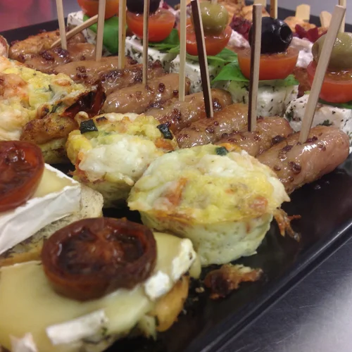 Selection of fresh canapes